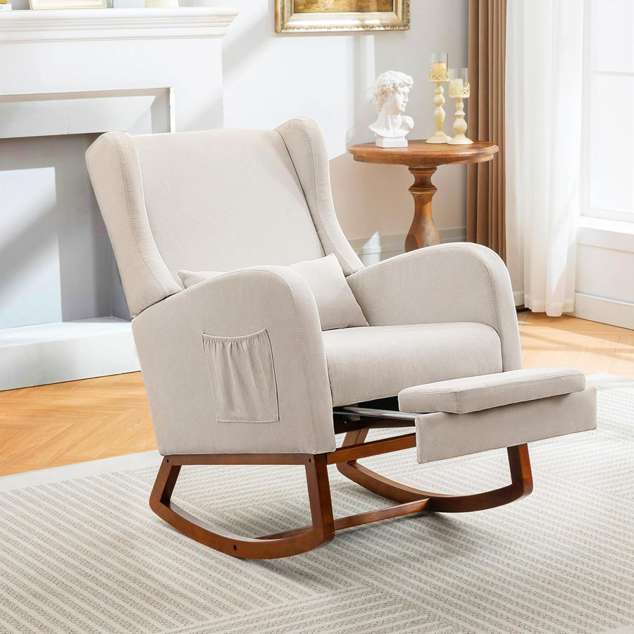 Rubberwood Nursery Rocking Chair
